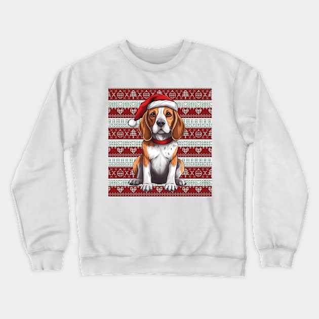 Funny Beagle Dog Christmas Ugly Crewneck Sweatshirt by Zaaa Amut Amut Indonesia Zaaaa